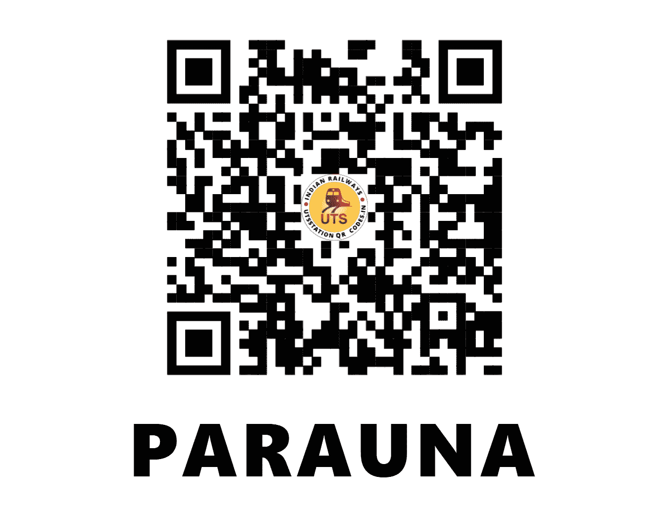 UTS QR Code for PARAUNA - PRNS - NC (UTTAR PRADESH)